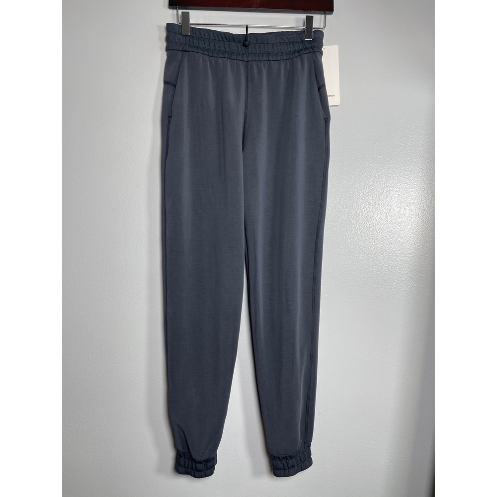 LULULEMON Brushed Softstreme High-Rise Jogger Size 4 Black NEW Lounge Athleisure